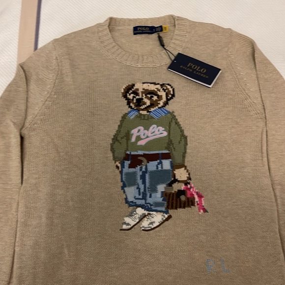 Polo Ralph Lauren Bear Embroidered Sweater Small - Picture 5 of 9